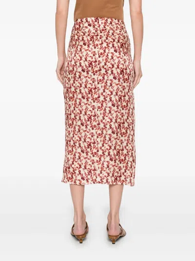 Isabel Marant A-line Floral Midi Skirt