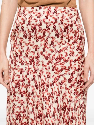 Isabel Marant A-line Floral Midi Skirt