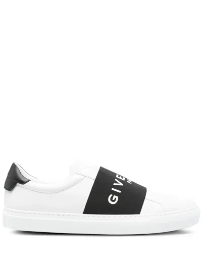 Givenchy Urban Street Sneakers In Leather With Elastic Band In White