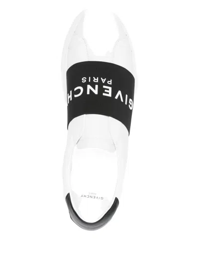 Givenchy Urban Street Sneakers In Leather With Elastic Band In White