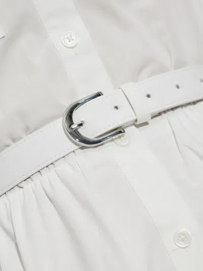 Self-portrait Belted Midi Dress In White