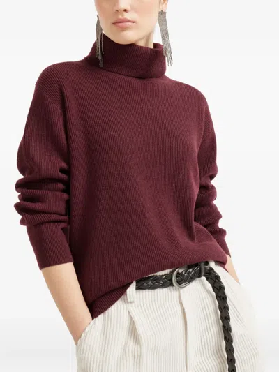 Brunello Cucinelli Ribbed Turtleneck Sweater