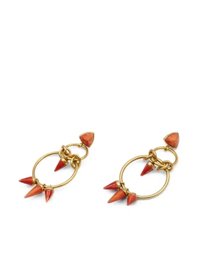 Isabel Marant Be With You Earrings In Orange
