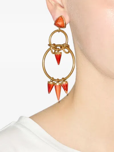 Isabel Marant Be With You Earrings In Orange