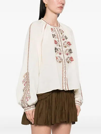 Isabel Marant Étoile Marant Etoile Women Lynne Biologic Cotton Shirt In White