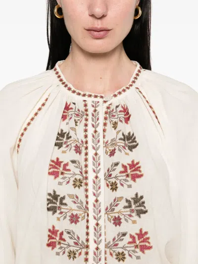 Isabel Marant Étoile Marant Etoile Women Lynne Biologic Cotton Shirt In White