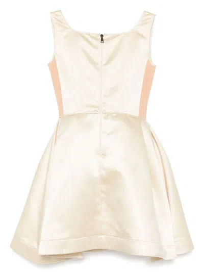 Vivetta Bustier Midi Dress In Neutral