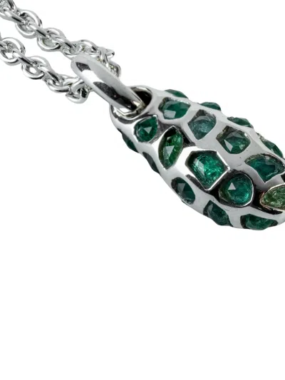 Parts Of Four Emerald Pavé Necklace In Metallic
