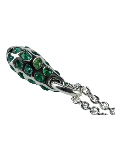 Parts Of Four Emerald Pavé Necklace In Metallic