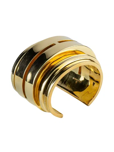 Parts Of Four Open Cuff Bracelet In Gold