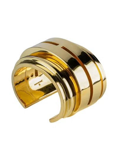 Parts Of Four Open Cuff Bracelet In Gold