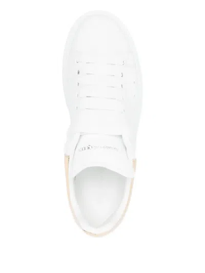 Alexander Mcqueen Oversized Leather Sneakers - Women's - Rubber/calf Leather In White