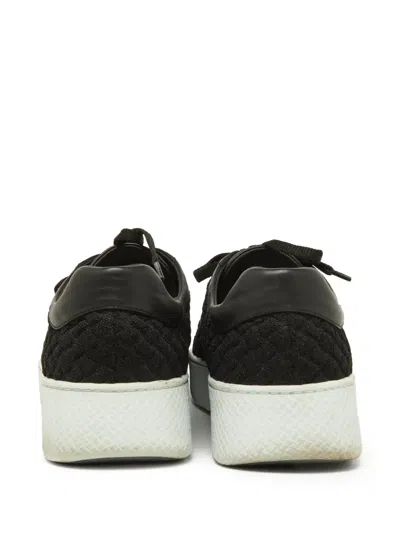 Pre-owned Bottega Veneta Intrecciato Leather Platform Sneakers