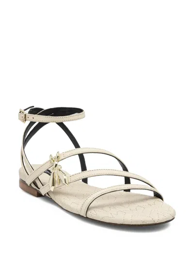 Patrizia Pepe クリスクロス フラットサンダル In Neutral