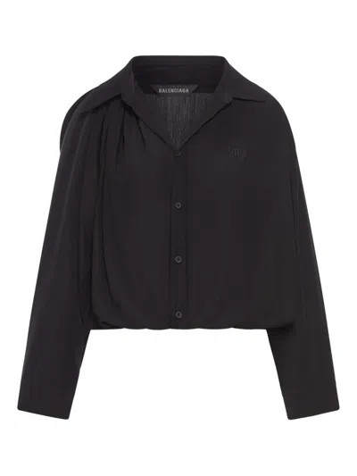 Balenciaga Pointed-collar Shirt In Multi