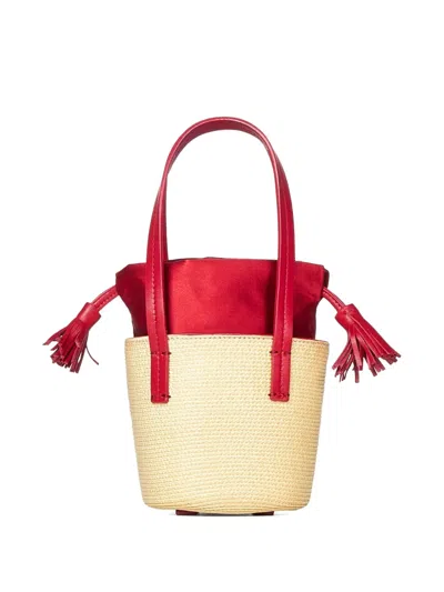 Giambattista Valli Tassel-embellished Straw Tote Bag