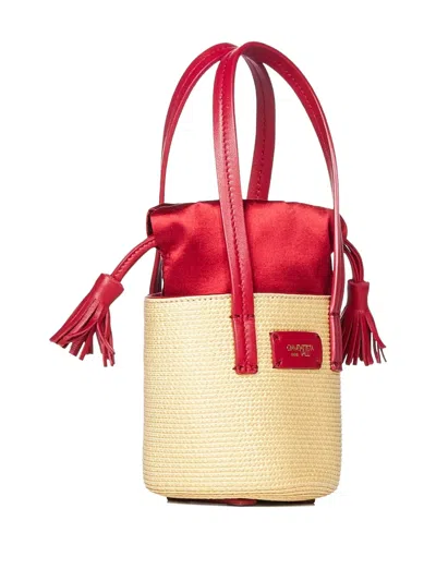 Giambattista Valli Tassel-embellished Straw Tote Bag