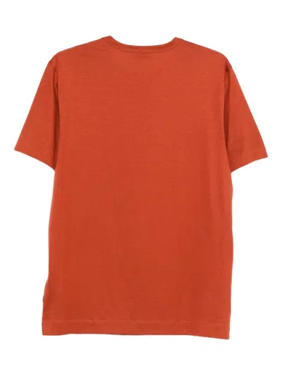 Hugo Boss Crew-neck T-shirt In Brown