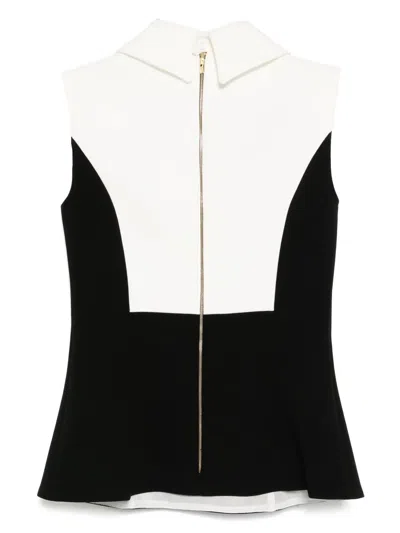 Isabel Sanchis Necktie Sleeveless Top In Multi