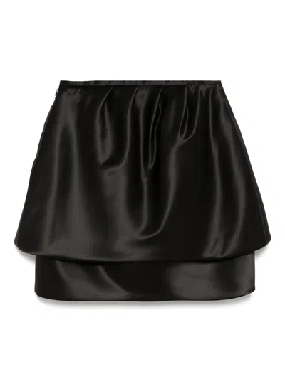 Vivetta A-line Mini Skirt In Black