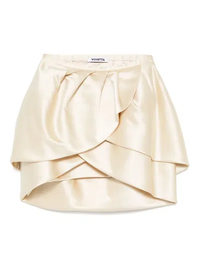 Vivetta A-line Mini Skirt In Yellow