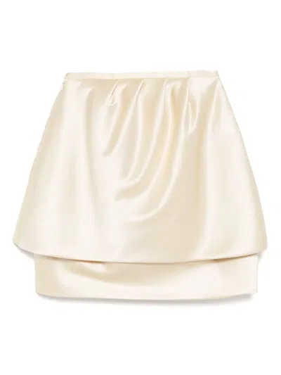 Vivetta A-line Mini Skirt In Yellow