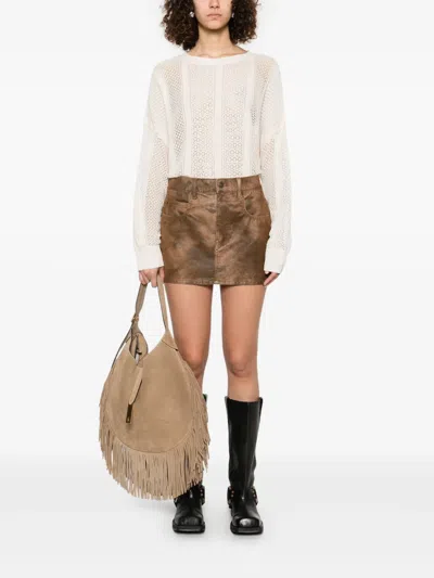 Isabel Marant Étoile Isabel Marant Etoile Women Kimmy Mini Skirt In Brown