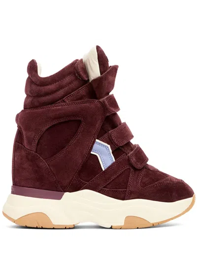 Isabel Marant Balskee Sneakers In Burgundy
