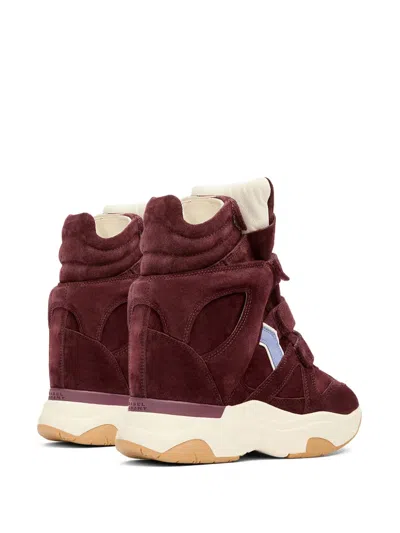 Isabel Marant Balskee Sneakers In Burgundy