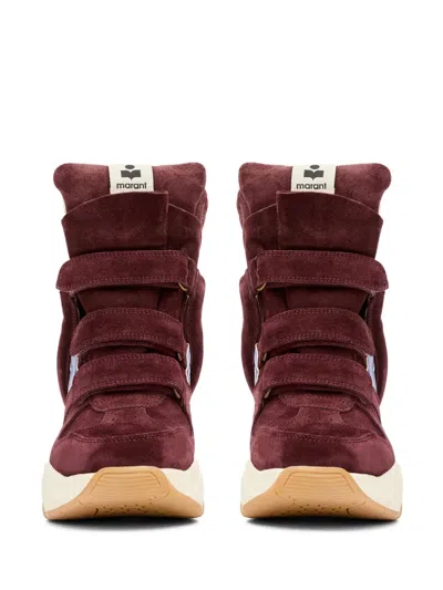 Isabel Marant Balskee Sneakers In Burgundy