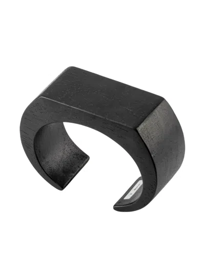 Parts Of Four Crescent Plane Bracelet In Black