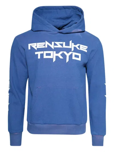 Rensuke Tokyo Logo Print Cotton Hoodie