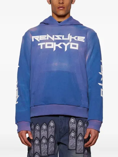 Rensuke Tokyo Logo Print Cotton Hoodie
