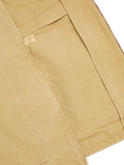 Ambush Corduroy-collar Overshirt In Brown