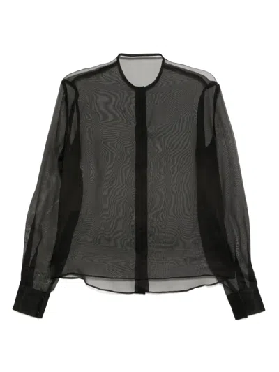 Isabel Sanchis Long-sleeved Shirt In Black