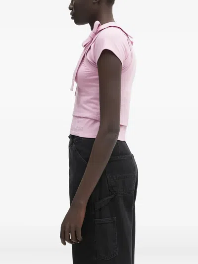 Ambush Pink Layered Ribbon Baby T-shirt In Pink