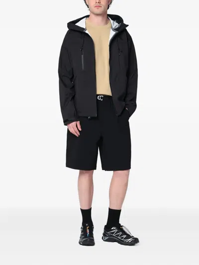 Purple Mountain Observatory Black Zip Jacket In Nylon In Black