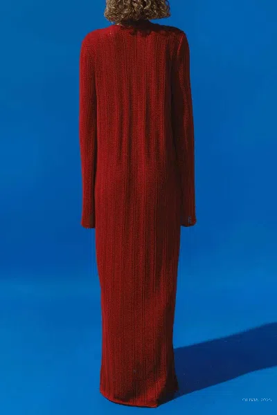 Baobab Mamu Button-detailed Maxi Dress In Red