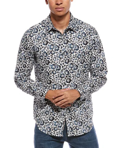 Robert Graham Hatley Classic Fit Woven Shirt In Blue
