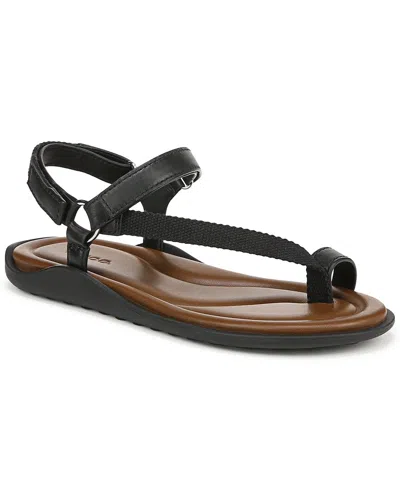 Vince Summer Leather-trim Sandal In Black