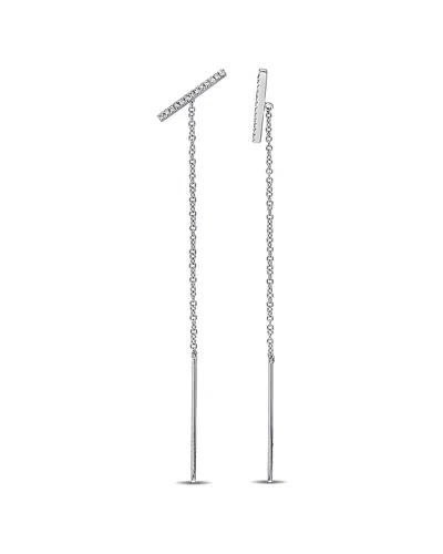 Diamond Select Cuts 14k 0.09 Ct. Tw. Diamond Threader Earrings