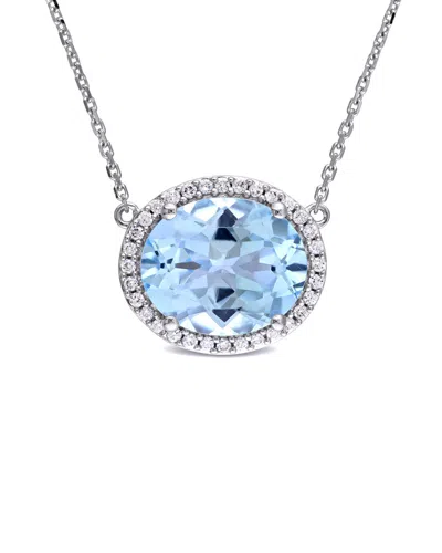 Gemstones 14k 6.66 Ct. Tw. Diamond & Gemstone Necklace
