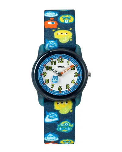 Timex 's Monster Time White Dial Watch In Blue