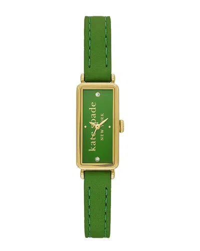 Kate Spade Rosedale Green Leather Watch