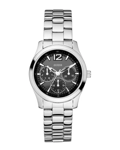 Guess Women's Veranda Black Dial Watch In Metallic