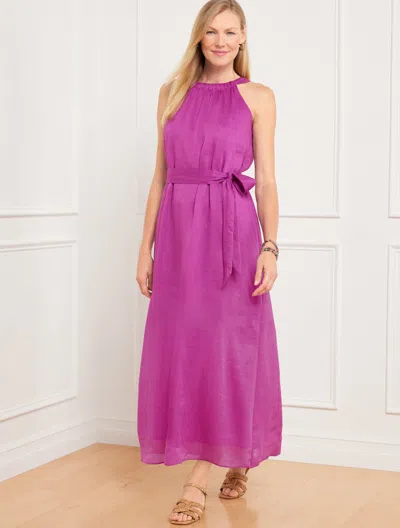 Talbots Plus Size - Halter Maxi Dress - Violet Sunset - 1x