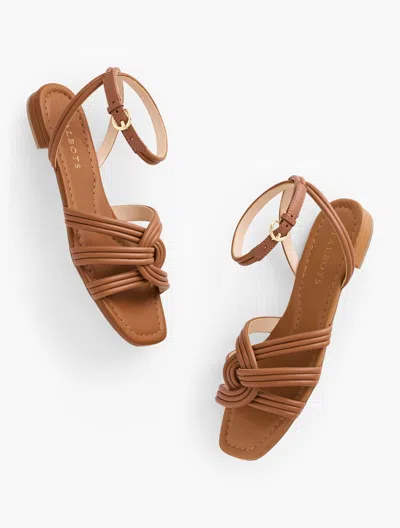 Talbots Violet Tubular Nappa Sandals - Havana Tan - 11m