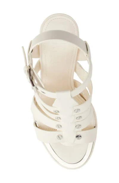 Dkny Bria Slingback Cage Sandal In White