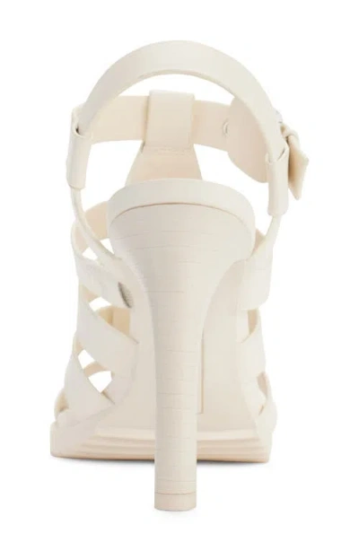 Dkny Bria Slingback Cage Sandal In White