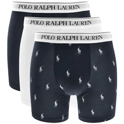 Ralph Lauren Underwear 3 Pack Trunks In Black